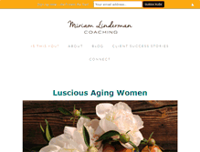 Tablet Screenshot of miriamlinderman.com